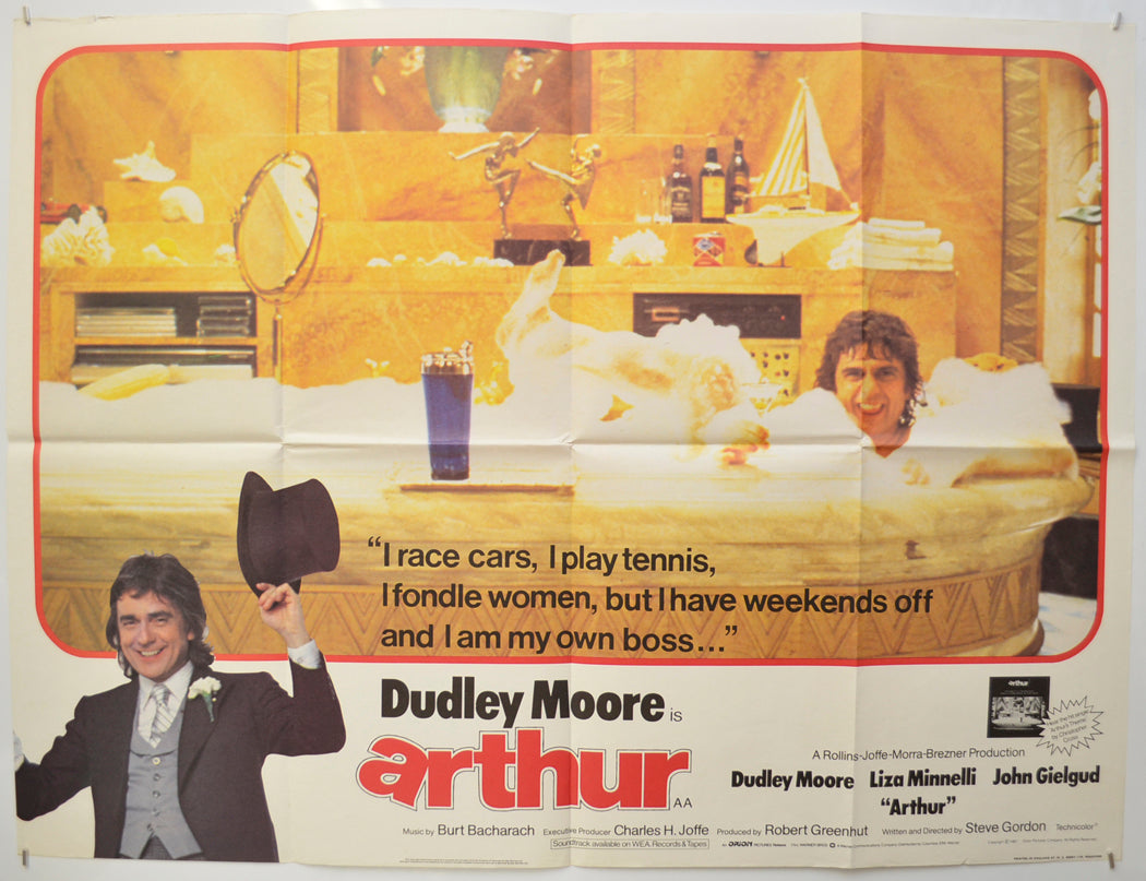 Arthur Original Quad Poster - Film Poster - Movie Poster