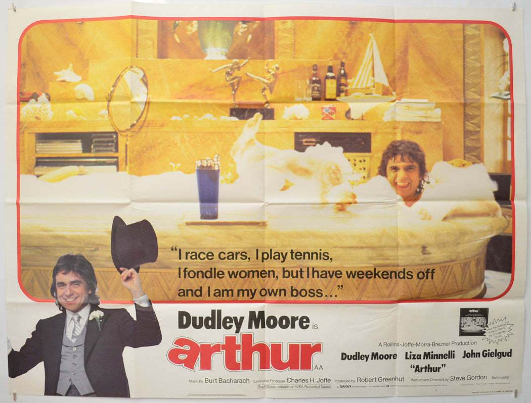 Arthur Original Quad Poster - Film Poster - Movie Poster  