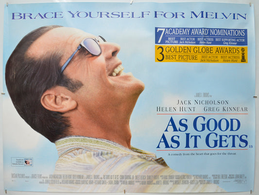 As Good As It Gets Original Quad Poster - Film Poster - Movie Poster  