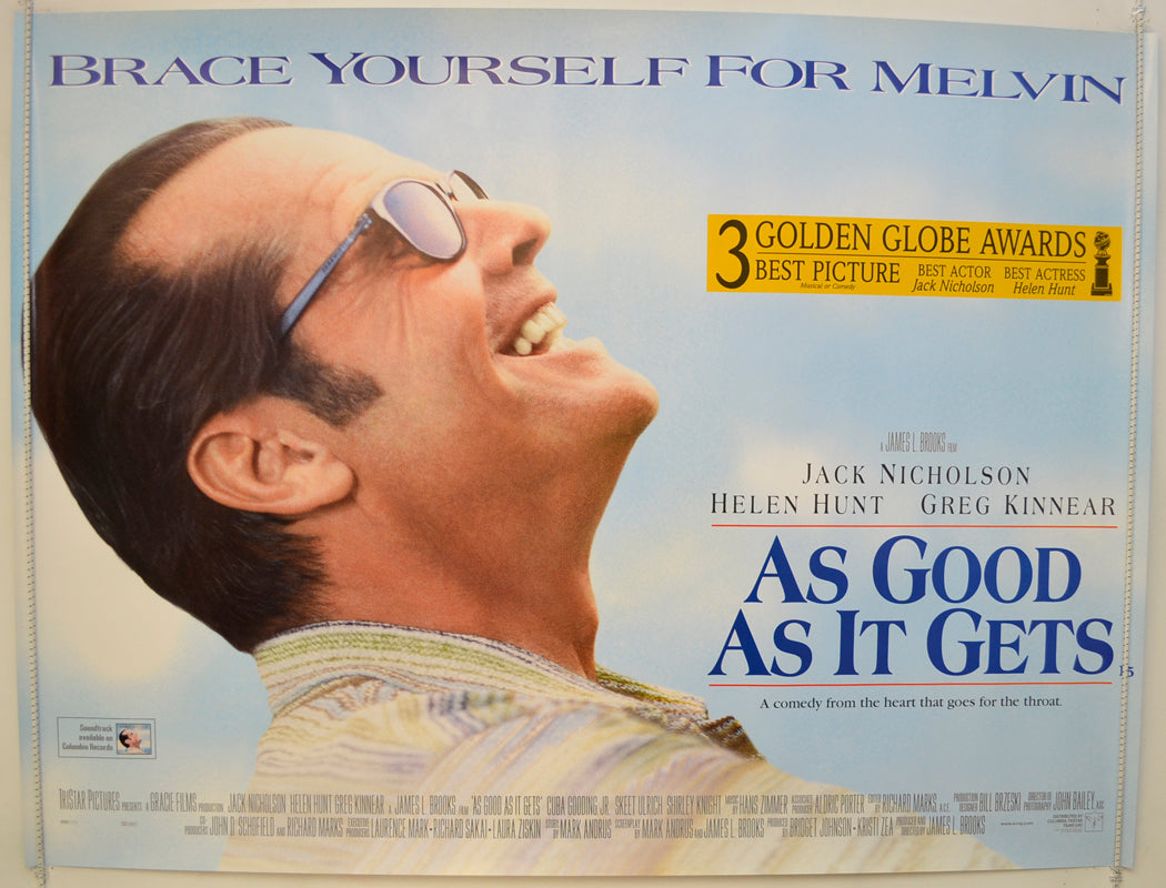 As Good As It Gets  Original Quad Poster - Film Poster - Movie Poster 