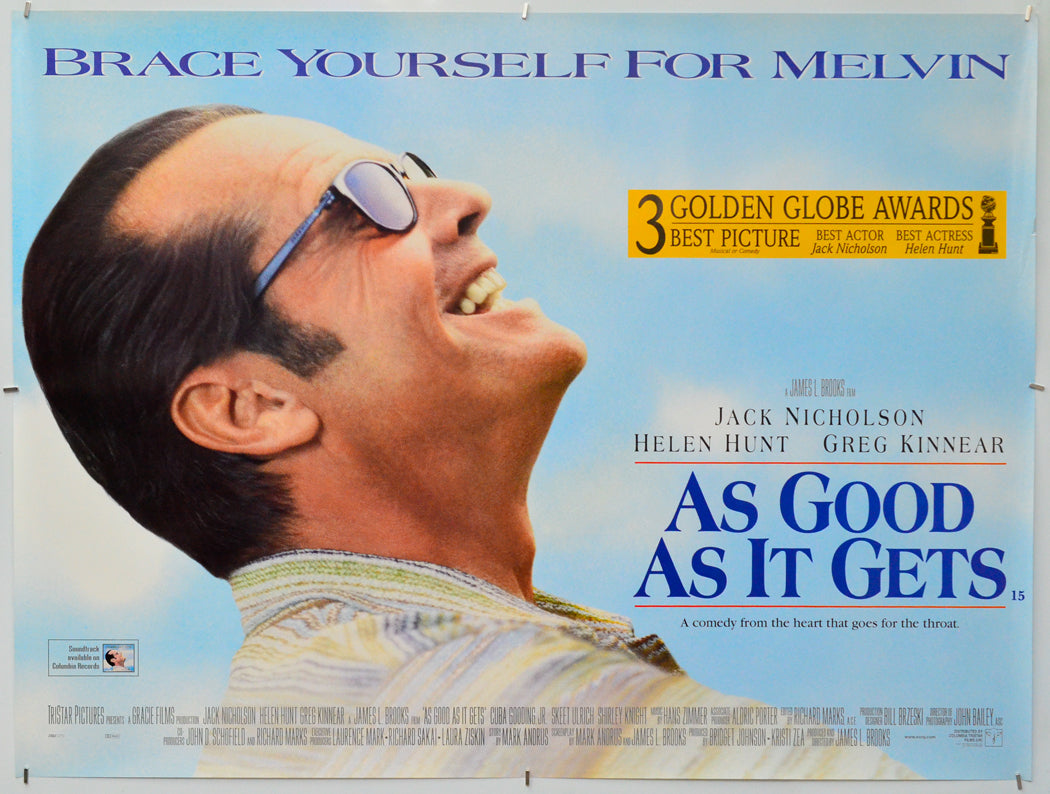 As Good As It Gets - Original Quad Poster - Film Poster - Movie Poster