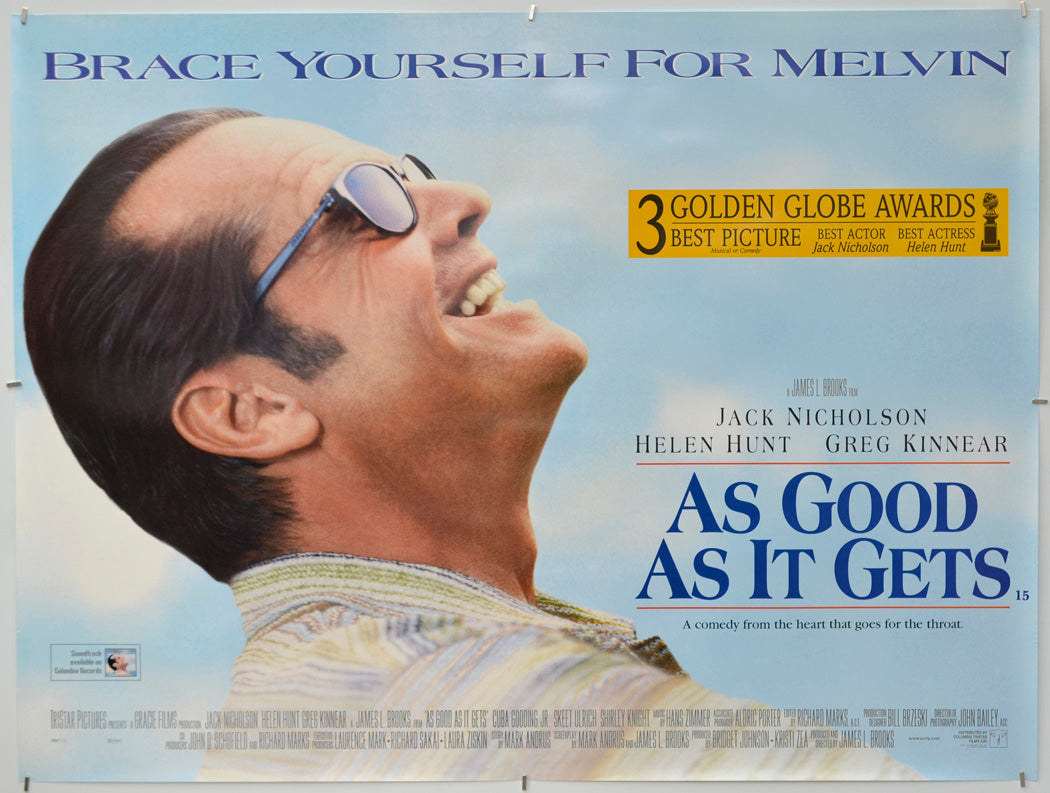 As Good As It Gets - Original Quad Poster - Film Poster - Movie Poster