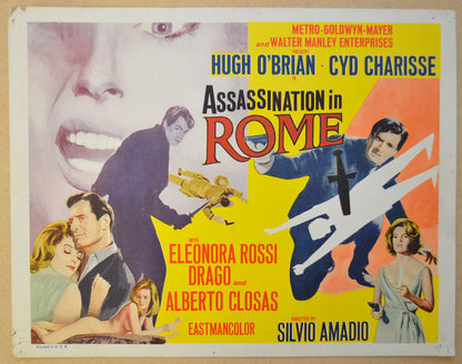 ASSASSINATION IN ROME (Card 1) Cinema Lobby Card Set 