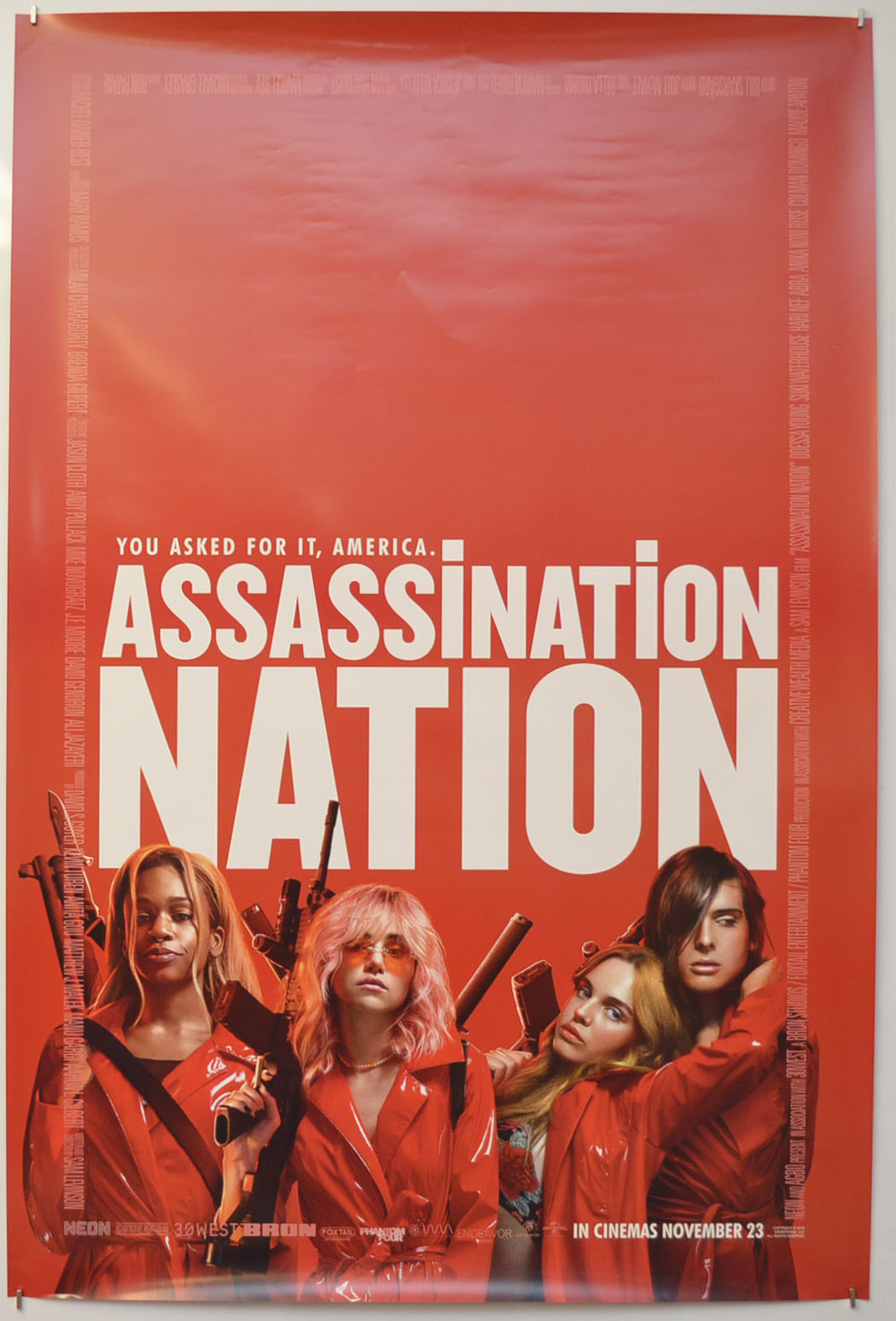 Assassination Nation Original One Sheet Poster - Film Poster - Movie Poster