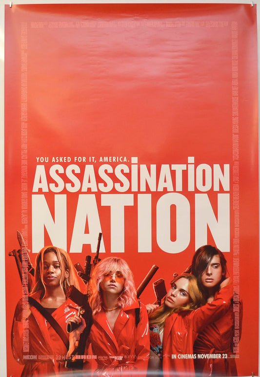 Assassination Nation Original One Sheet Poster - Film Poster - Movie Poster