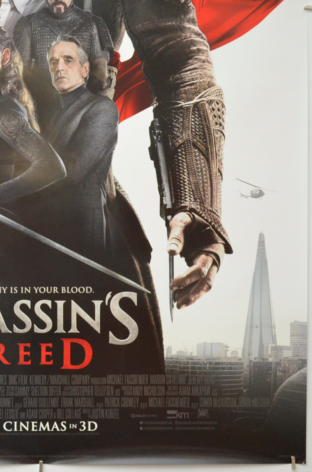 ASSASSIN’S CREED (Bottom Right) Cinema One Sheet Movie Poster 