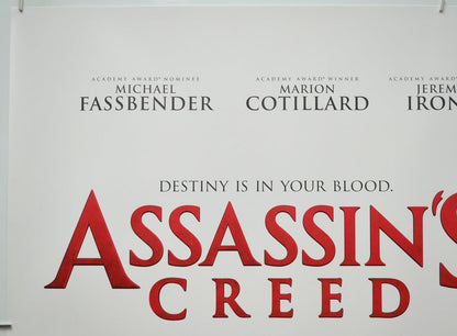 Assassin's Creed (Top Left) Cinema Quad Movie Poster 