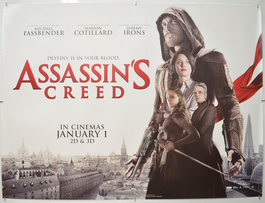 Assassin's Creed - Original Quad Poster - Film Poster - Movie Poster