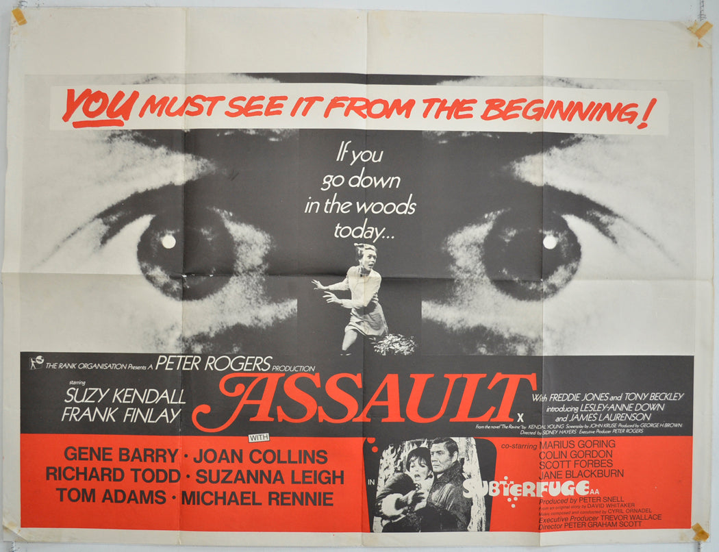 Assault  Original British Quad Poster - Film Poster - Movie Poster 