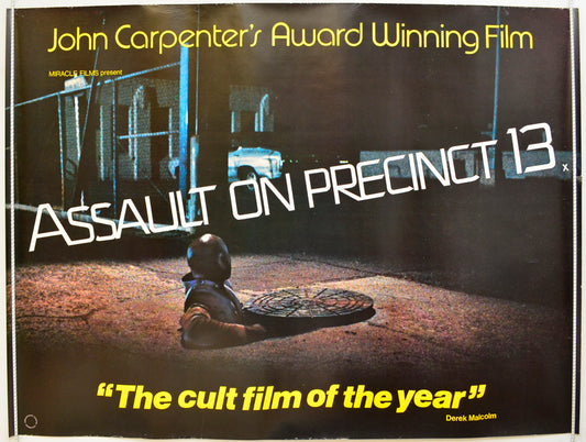 Assault On Precinct 13 Original Quad Poster - Film Poster - Movie Poster  