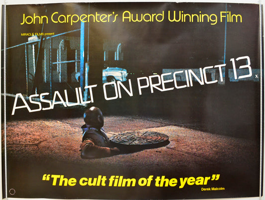 Assault On Precinct 13 Original Quad Poster - Film Poster - Movie Poster  