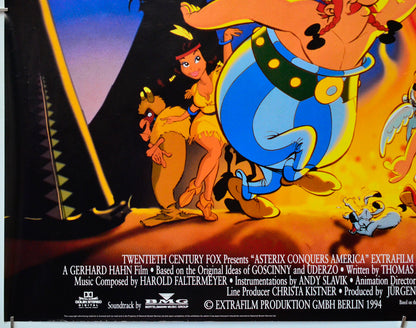 Asterix Conquers America (Bottom Left) Cinema Quad Movie Poster 