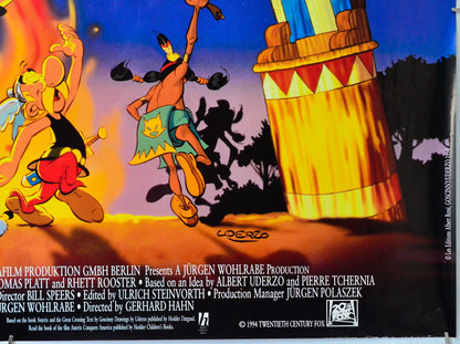 Asterix Conquers America (Bottom Right) Cinema Quad Movie Poster 
