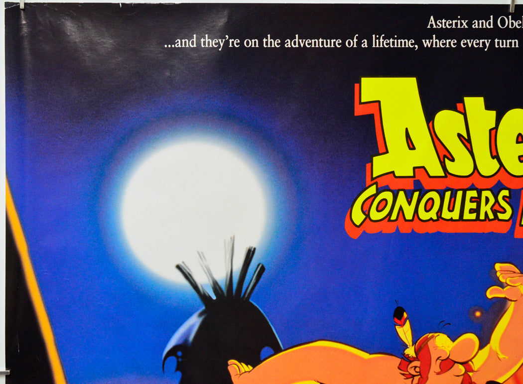 Asterix Conquers America (Top Left) Cinema Quad Movie Poster 
