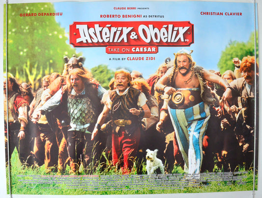 Asterix And Obelix Take On Caesar Original British Quad Poster - Movie Poster