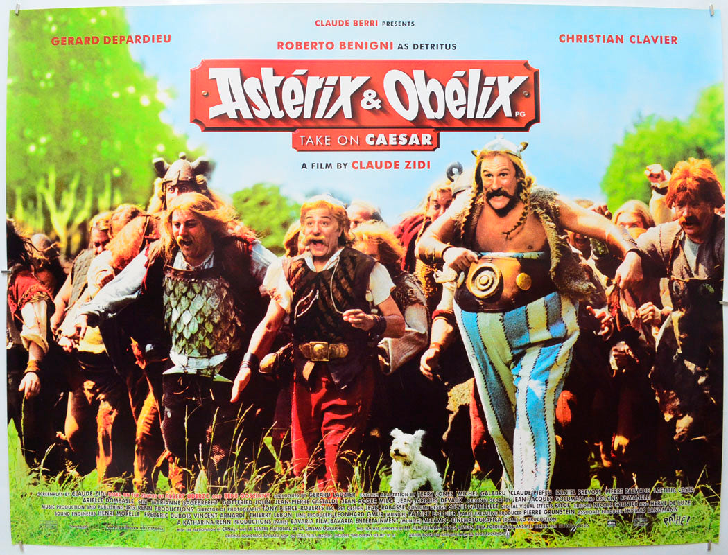 Asterix And Obelix Take On Caesar  Original Quad Poster - Film Poster - Movie Poster