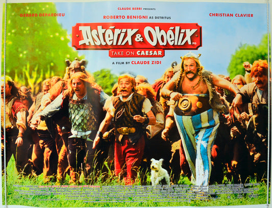 Asterix And Obelix Take On Caesar  Original British Quad Poster - Film Poster - Movie Poster 