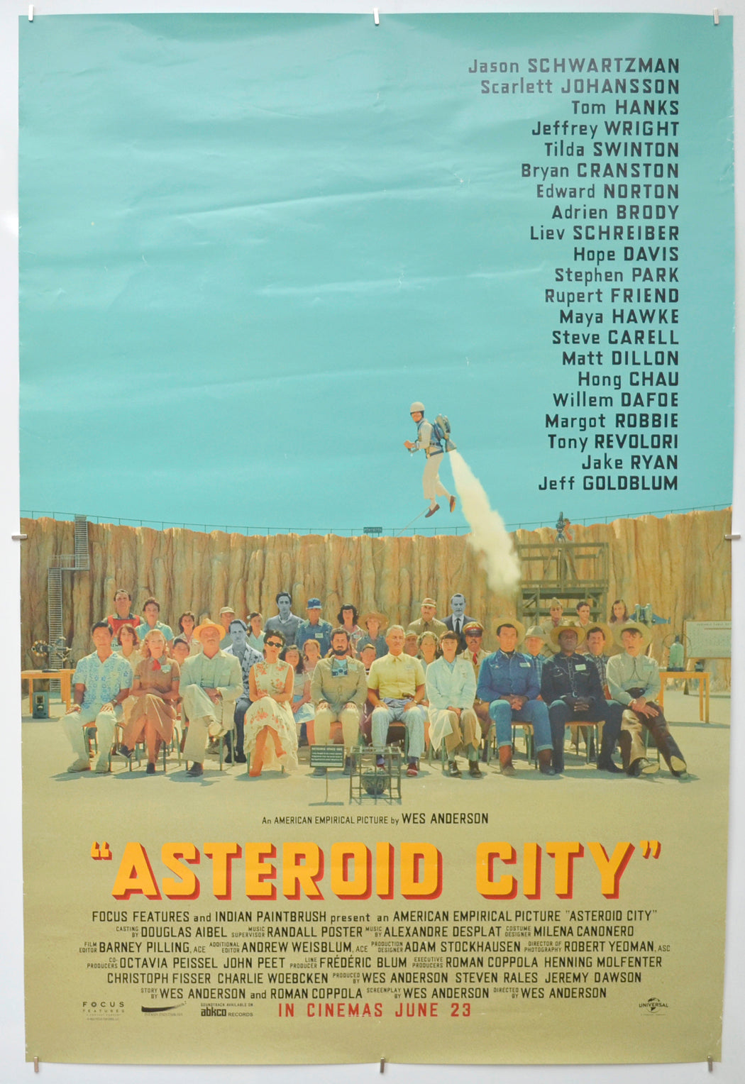 Asteroid City Original One Sheet Poster - Film Poster - Movie Poster 