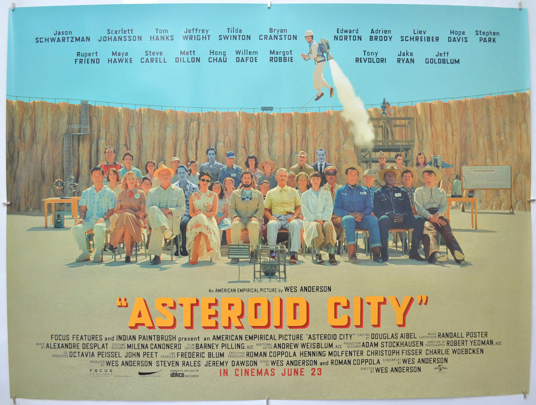 Asteroid City Original Quad Poster - Film Poster - Movie Poster 