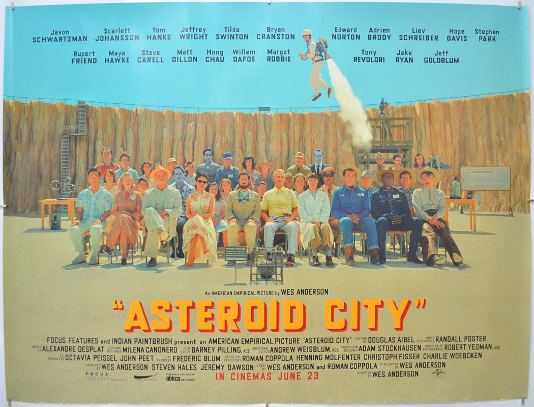 Asteroid City Original Quad Poster - Film Poster - Movie Poster 