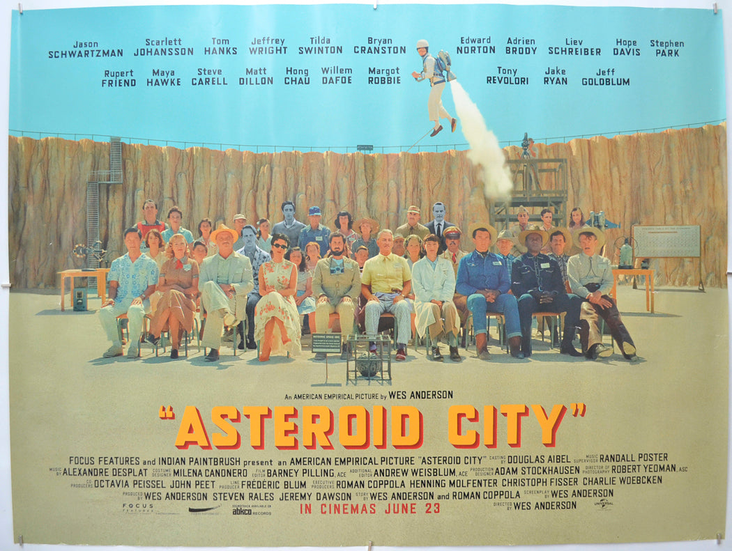 Asteroid City Original Quad Poster - Film Poster - Movie Poster 