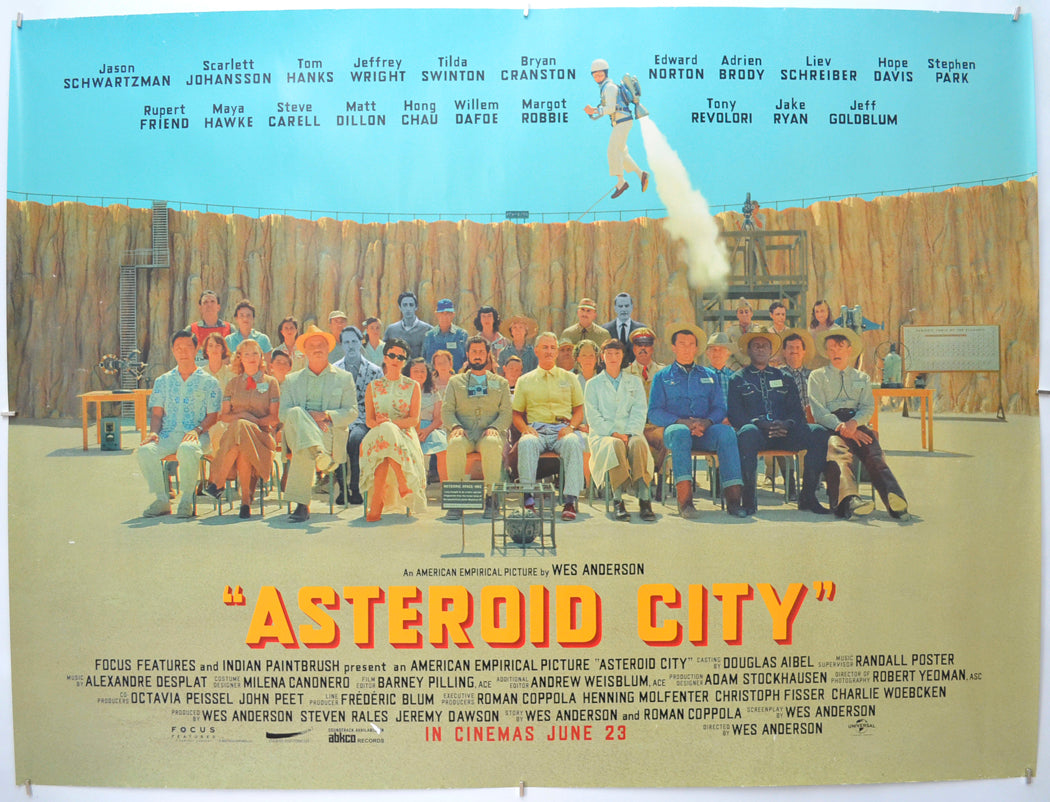 Asteroid City Original Quad Poster - Film Poster - Movie Poster 