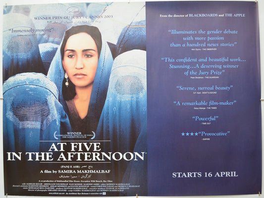 At Five In The Afternoon (a.k.a. Panj é asr) Original Quad Poster - Film Poster - Movie Poster