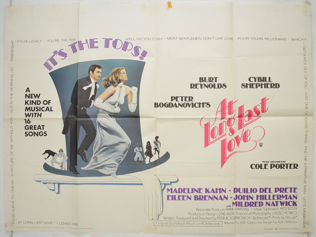 At Long Last Love Original Quad Poster - Film Poster - Movie Poster  