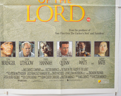 AT PLAY IN THE FIELDS OF THE LORD (Bottom Right) Cinema Quad Movie Poster 