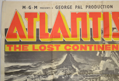 ATLANTIS, THE LOST CONTINENT (Top Left) Cinema Quad Movie Poster 