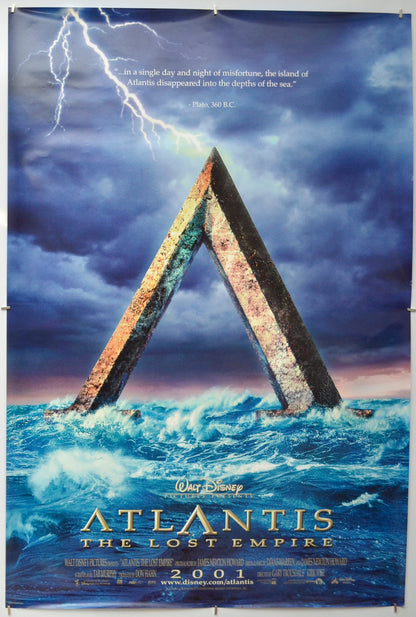 Atlantis : The Lost Empire  (Teaser / Advance Version) Original One Sheet Poster - Film Poster - Movie Poster