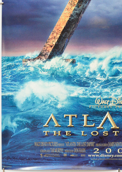 ATLANTIS : THE LOST EMPIRE (Bottom Left) Cinema One Sheet Movie Poster 