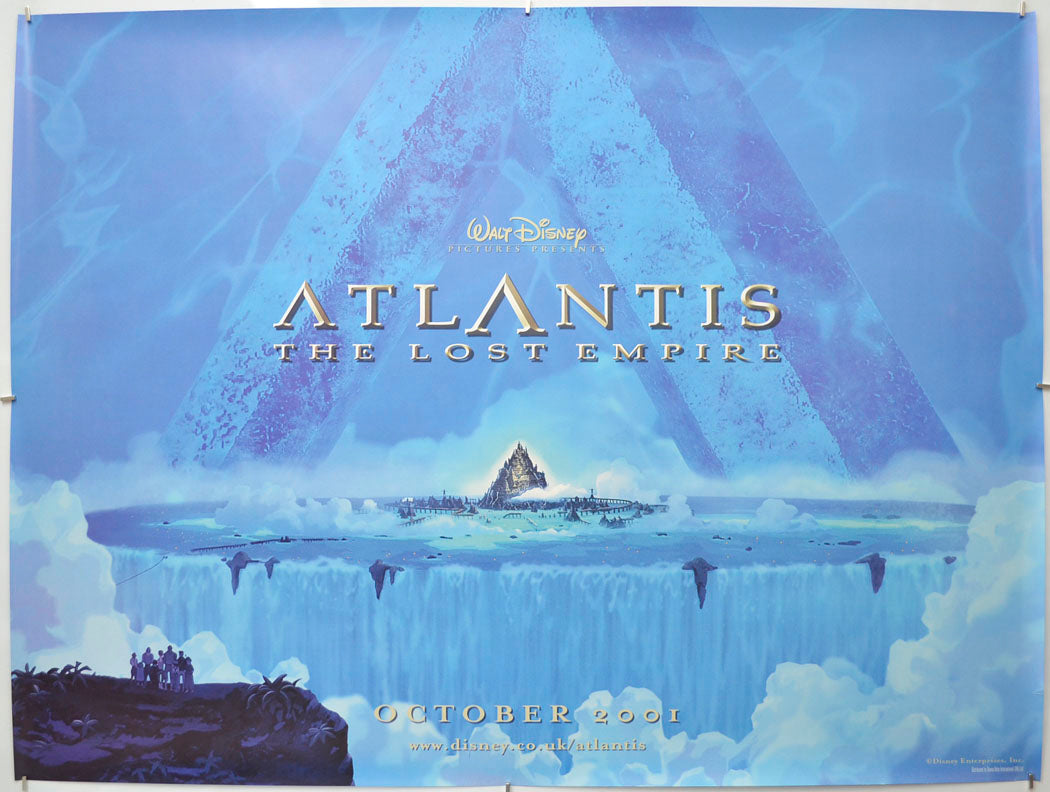 Atlantis : The Lost Empire (Teaser / Advance Version) Original Quad Poster - Film Poster - Movie Poster