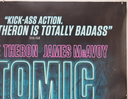 ATOMIC BLONDE (Top Right) Cinema Quad Movie Poster 