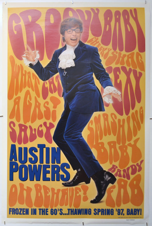 Austin Powers International Man Of Mystery Original One Sheet Poster - Film Poster - Movie Poster