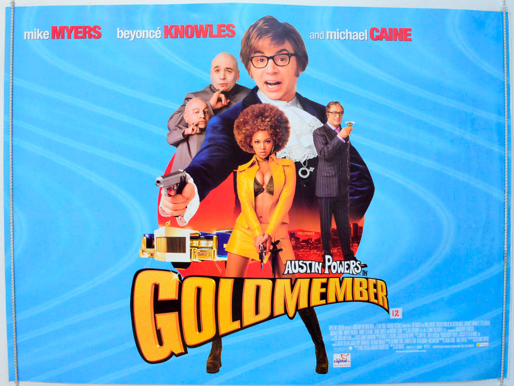 Austin Powers : Goldmember Original British Quad Poster - Film Poster - Movie Poster 