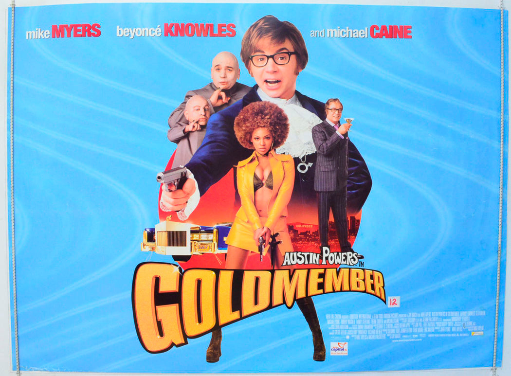 Austin Powers : Goldmember Original British Quad Poster - Film Poster - Movie Poster 