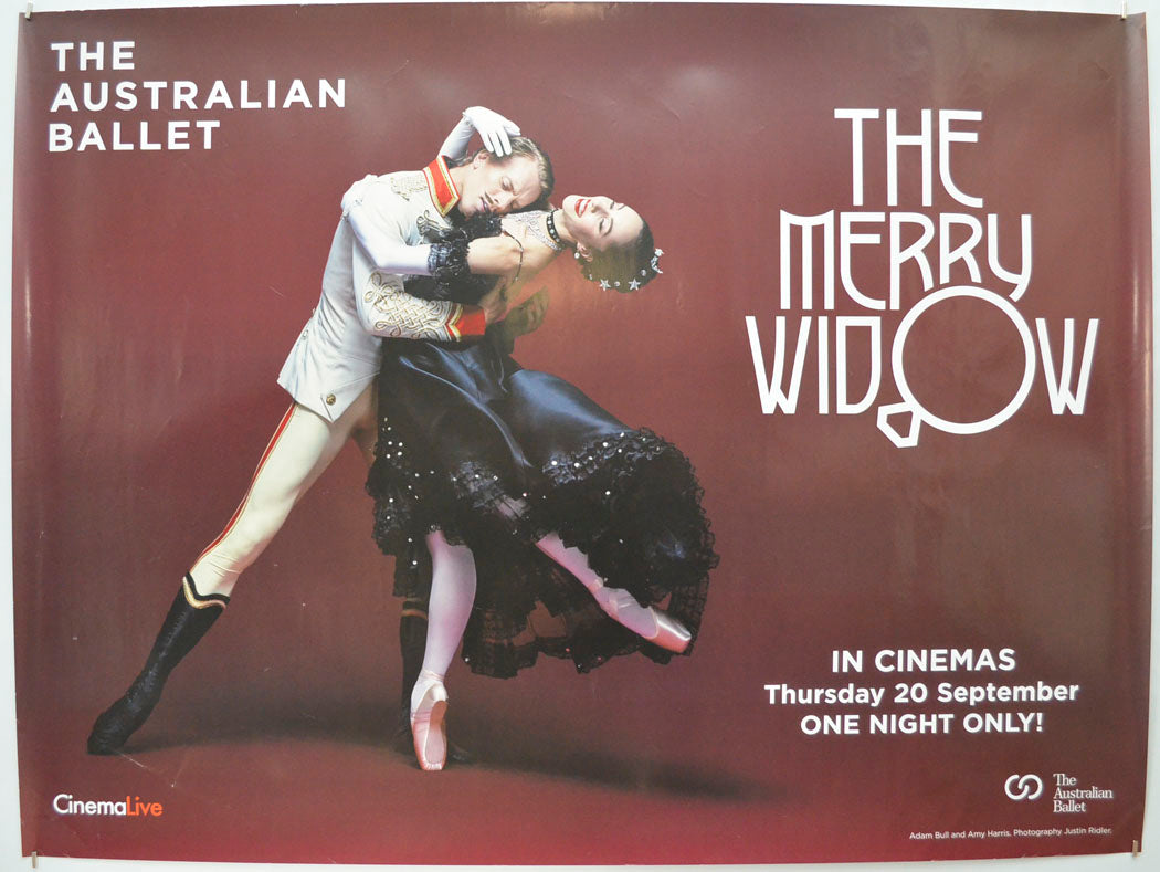 The Australian Ballet: The Merry Widow  Original Quad Poster - Film Poster - Movie Poster