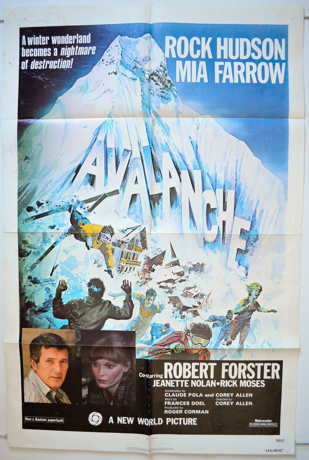 Avalanche Original One Sheet Poster - Movie Poster