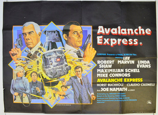 Avalanche Express  Original British Quad Poster - Film Poster - Movie Poster