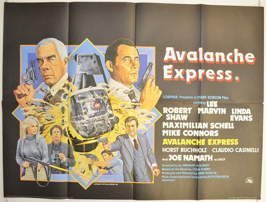 Avalanche Express  Original British Quad Poster - Film Poster - Movie Poster 