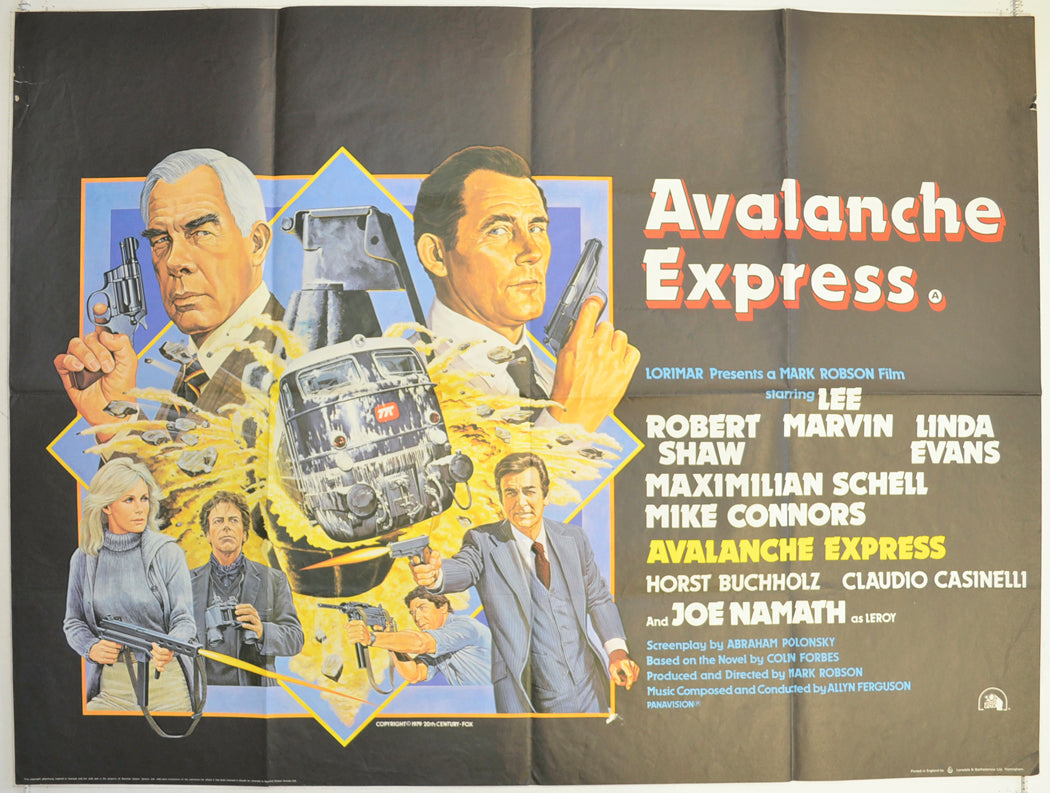 Avalanche Express  Original British Quad Poster - Film Poster - Movie Poster 