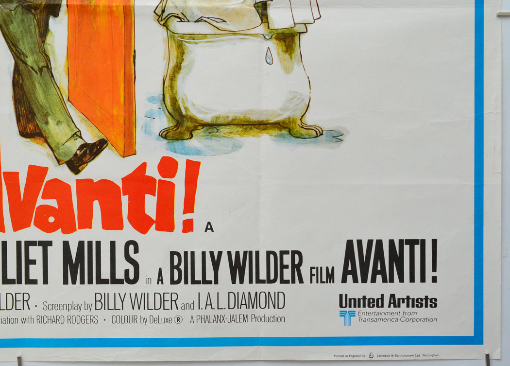 Avanti (Bottom Right) Cinema Quad Movie Poster 