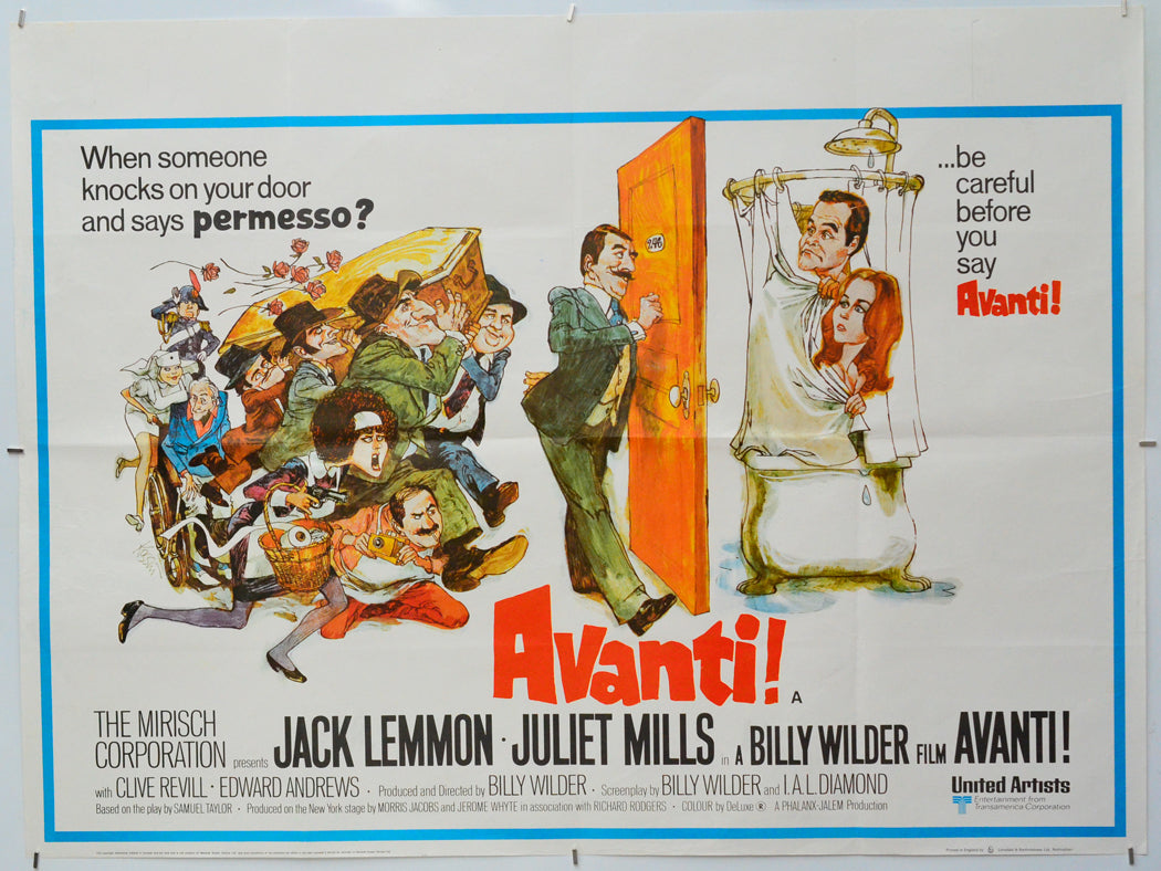 Avanti - Original Quad Poster - Film Poster - Movie Poster