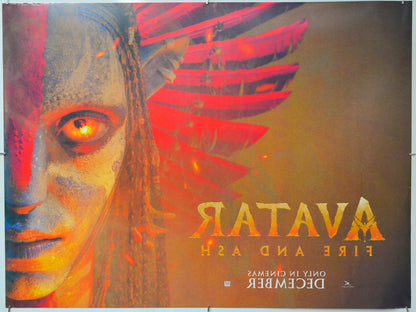 Avatar: Fire and Ash (Back) Cinema Quad Movie Poster 