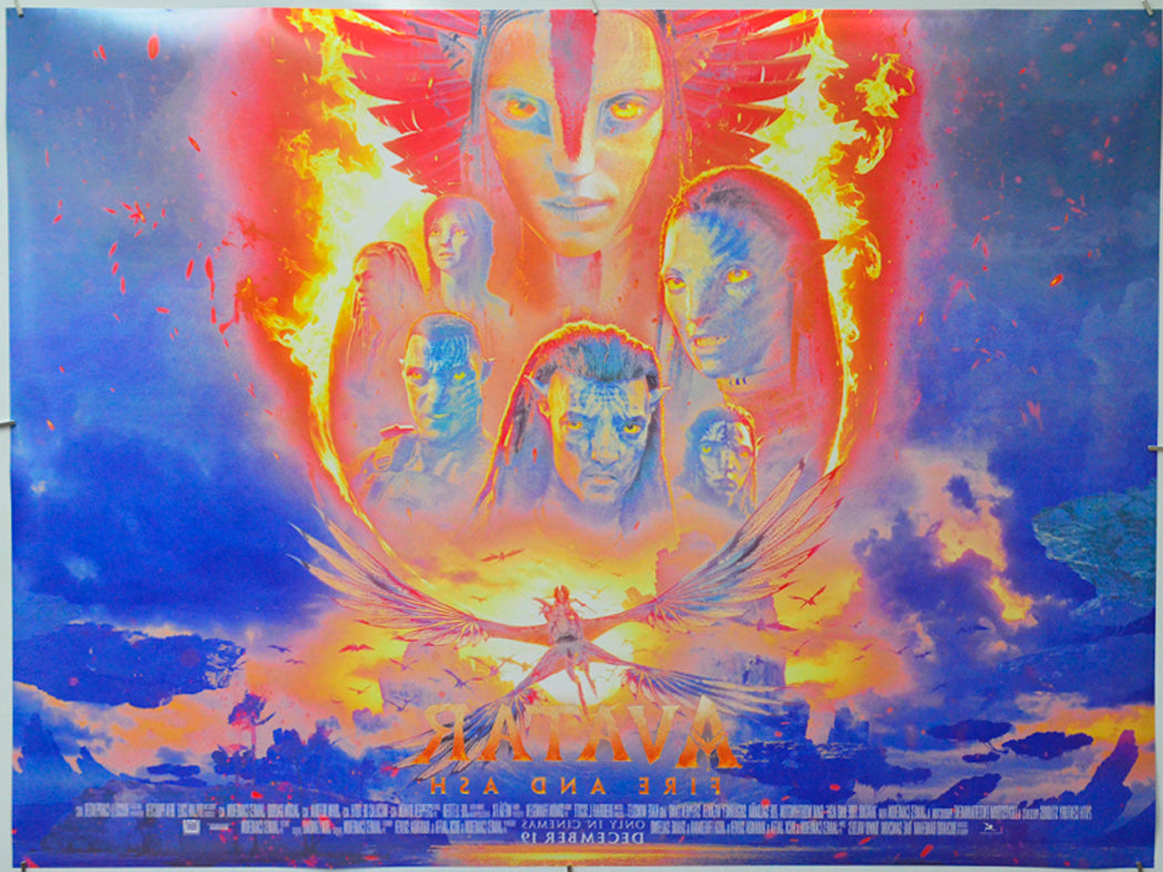 Avatar: Fire and Ash (Back) Cinema Quad Movie Poster 