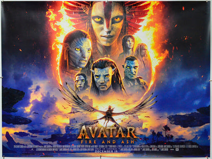 Avatar: Fire and Ash - Original Quad Poster - Film Poster - Movie Poster