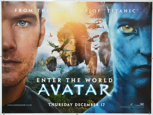 Avatar - Original Quad Poster - Film Poster - Movie Poster