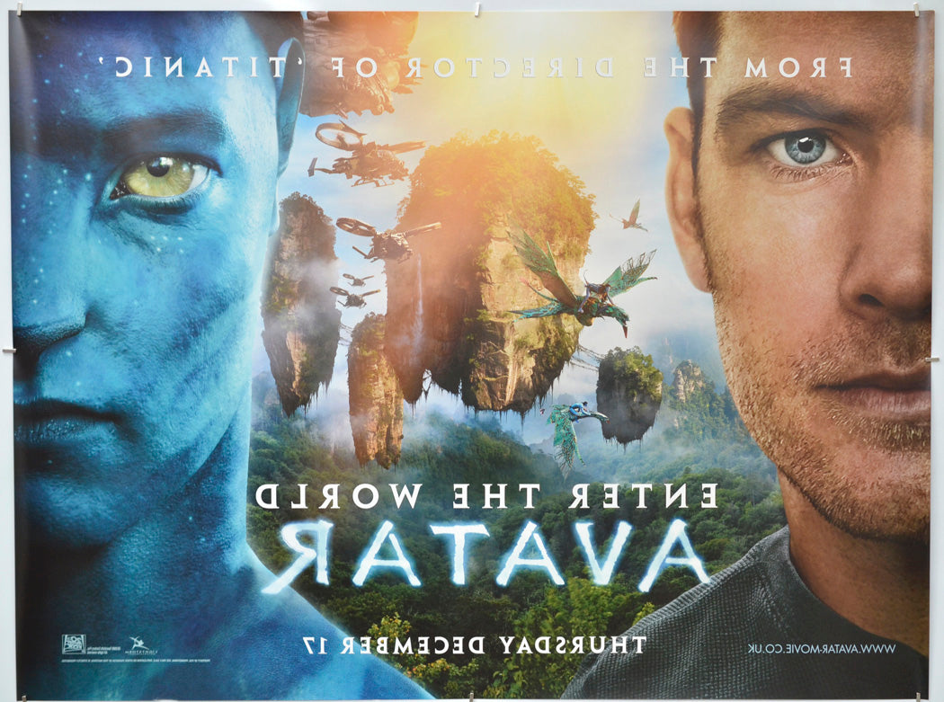 Avatar (Back) Cinema Quad Movie Poster 