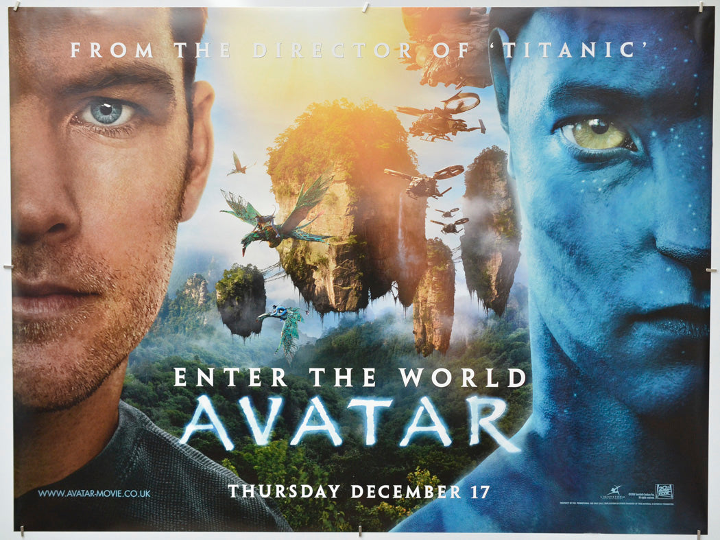 Avatar - Original Quad Poster - Film Poster - Movie Poster